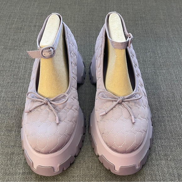 CHARLES & KEITH Recycled Polyester Bow Ballerinas In Lilac - Picture 4 of 10